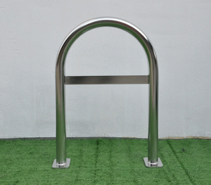 Floor Mounted Stainless Steel U Shape Bike Rack Display