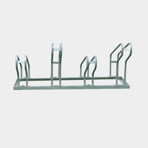 Customized Galvanized Freestanding High Low Bike Rack for Commercial Use