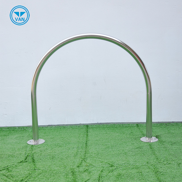 Industrial Stand Up U Shape Single Hoop Bike Stand Steel