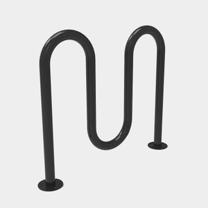 Stainless Steel Stackable Wave Bike Rack for Public Secure Parking