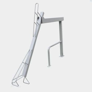 China Manufacturer Two Tier White Safety Metal Bike Stands for Sale
