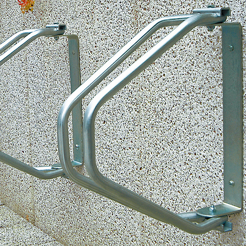 Adjustable Steel Hanging Rack Double Bike Hook Wall Mount