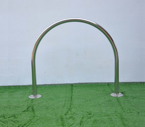Universal Fat Stand U Bike Rack with Laser Cut Pattern