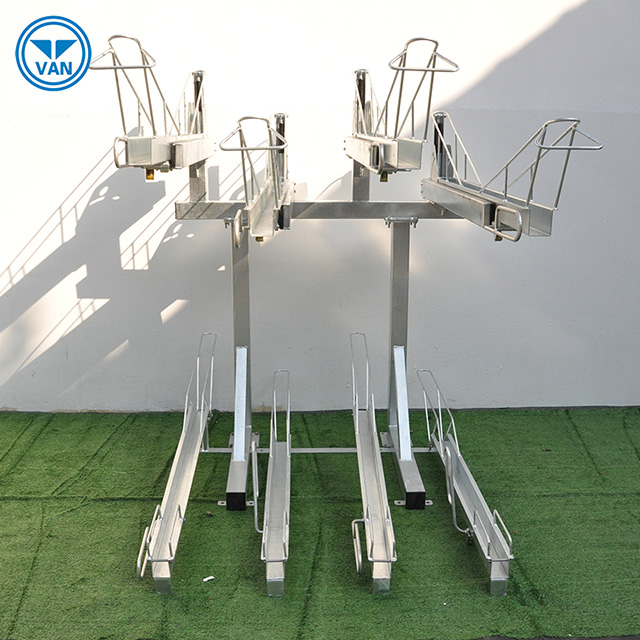 Outdoor Safety Durable Double Decker Stand for Bike Rack Factory
