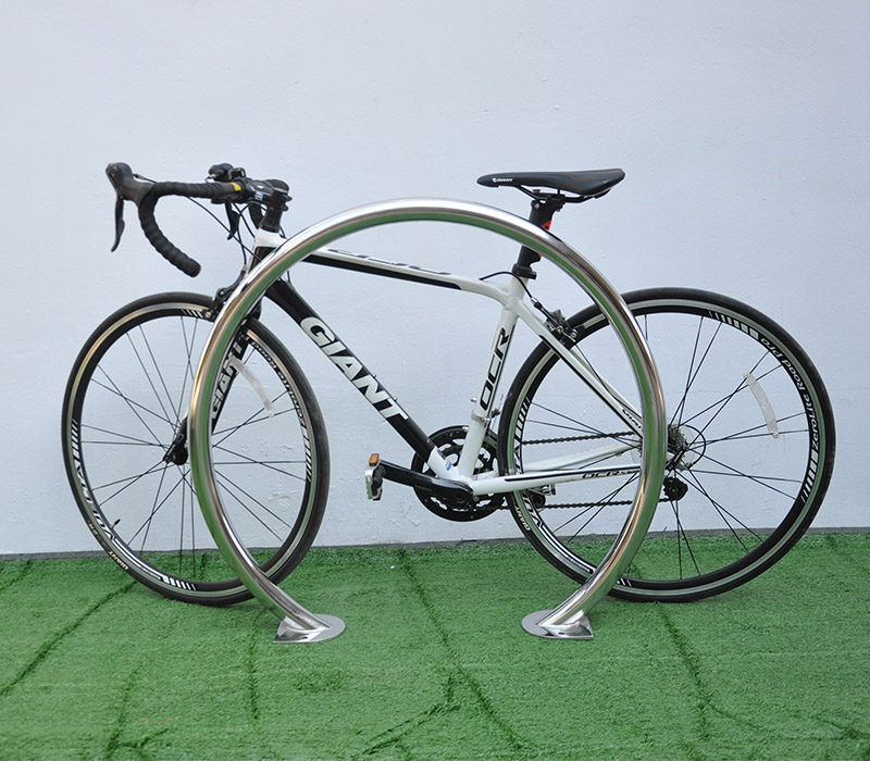 High Quality Stainless Steel U Bike Rack for Mountain Bicycle Secure Parking