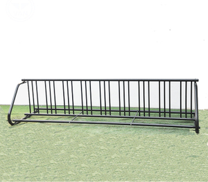 Horizontal Modern Floor Stand Grid Bike Rack for Space Saving