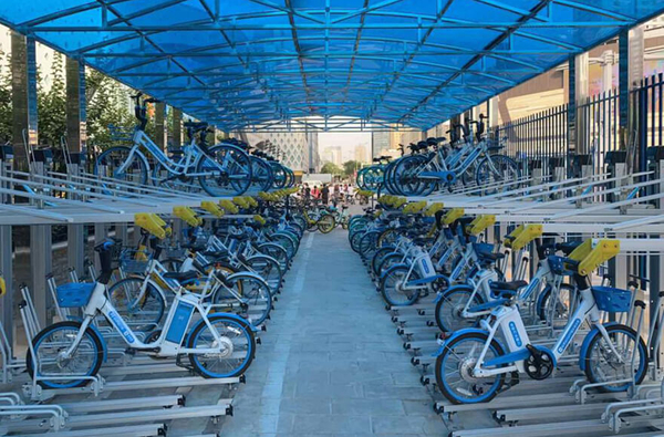 Outdoor bicycle parking